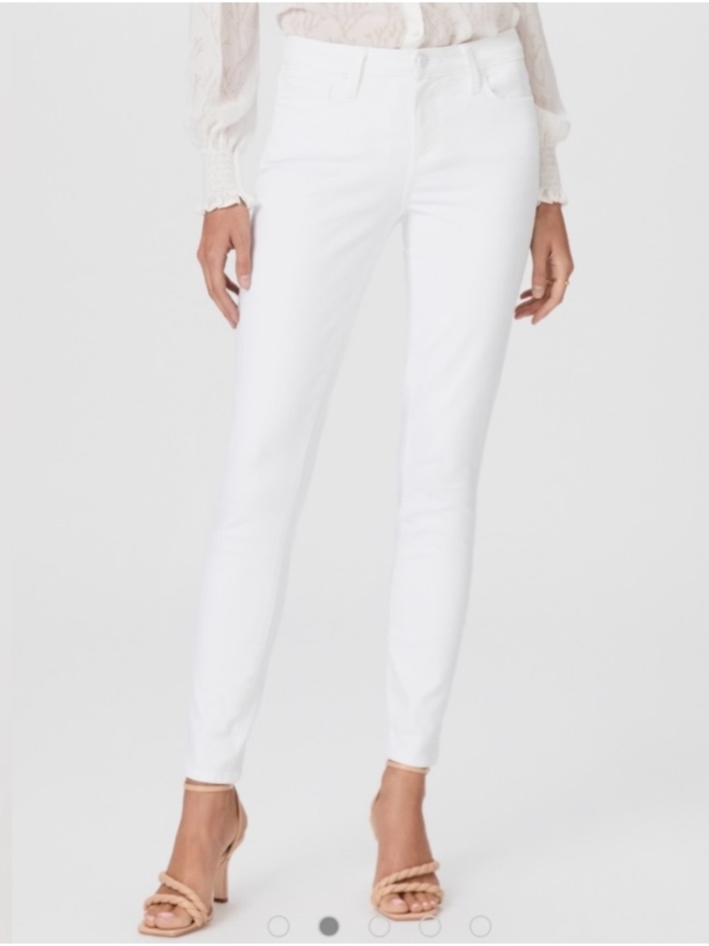 Paige Verdugo White Ankle Jeans Size 30